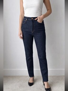 AGOLDE Roxanne Jeans 29 Dark Wash High Rise Straight Slim Vintage Style